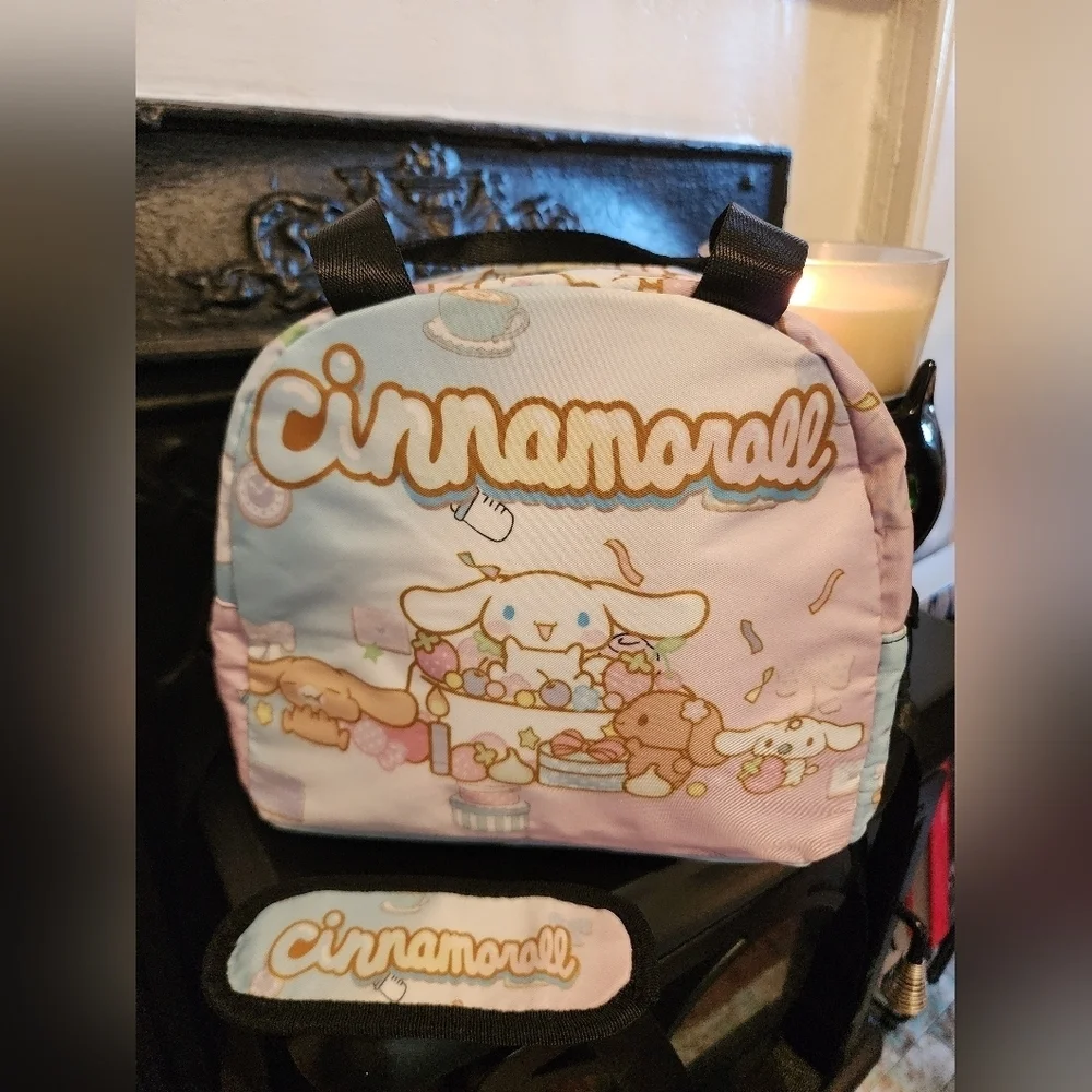 Cinnamoroll Sanrio Insulated Lunch Bag Crossbody Pastel Pink Blue OS